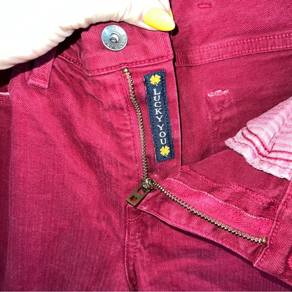 Dark Red Lucky Brand Skinny Jeans - Picture 4 of 4